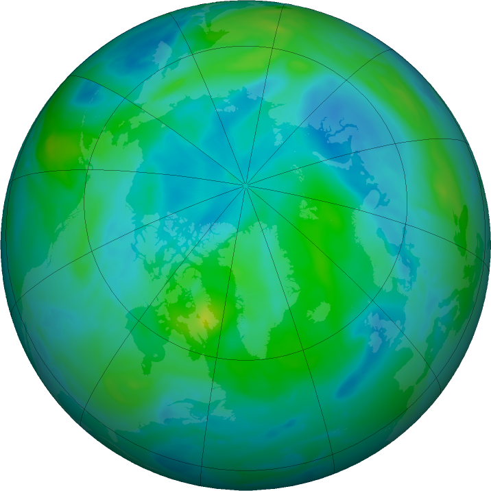 Arctic ozone map for 13 September 2023